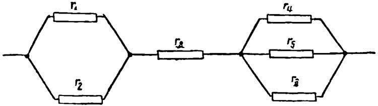 На рисунке изображена схема проведения. Схемы смешанного соединения резисторов. Соединение проводников треугольником. На рисунке 306 изображена схема смешанного соединения проводников. На рисунке ниже изображена схема искусственной.